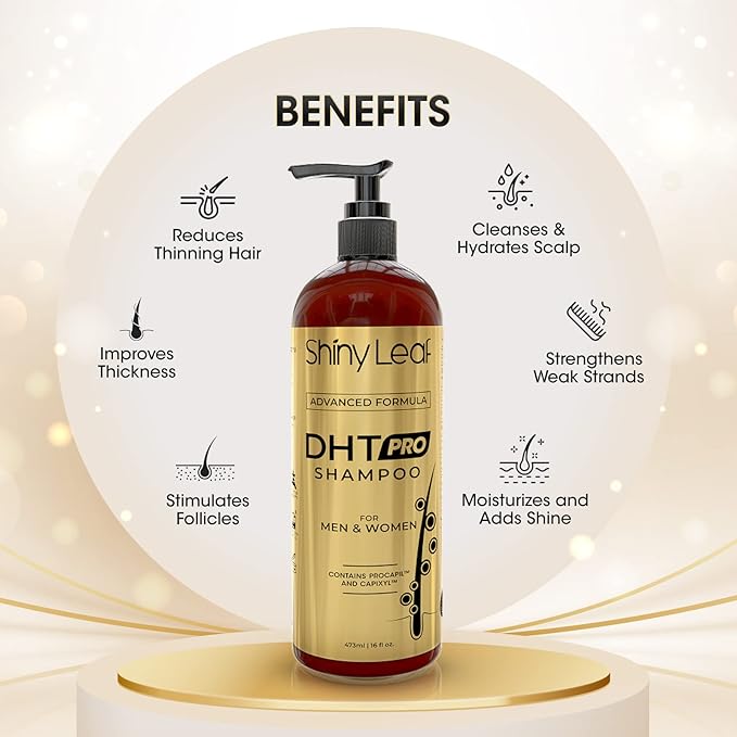 DHT Pro Shampoo Advanced Formula - Made In USA With Procapil And Capixyl, DHT Blockers And Natural Extracts, Anti-Thinning Shampoo for Men and Women, Stimulates Follicles For Thicker Fuller Hair