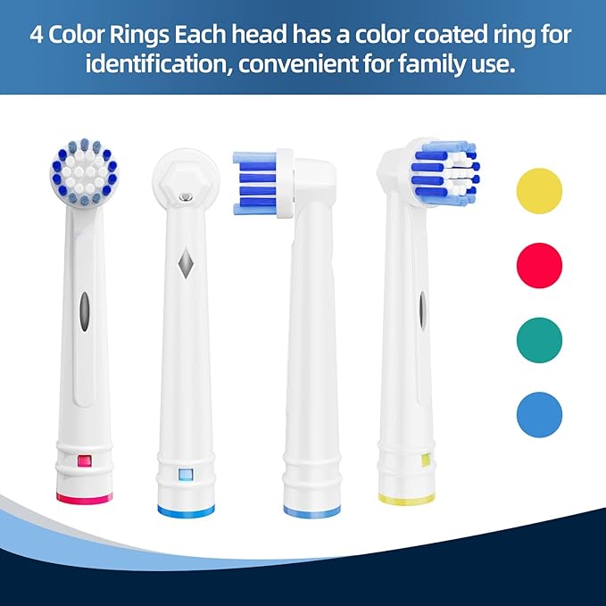 Replacement Toothbrush Heads Compatible with Oral B Braun,12 Pack Electric Toothbrush Heads Brush Heads Refill for Oral-B 7000/Pro 1000/9600/ 500/3000/8000