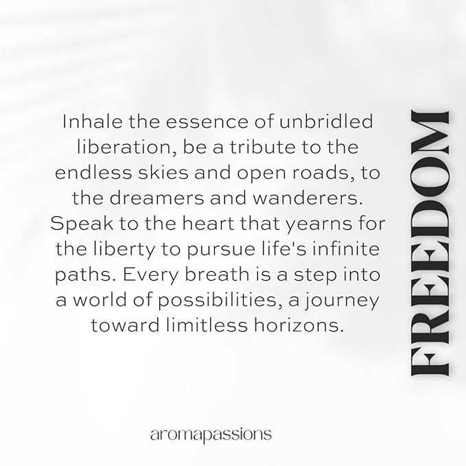 aromapassions FREEDOM | Inspired by ANOTHER 13 | Pheromone Cologne for Men and Women | Extrait De Parfum | Long Lasting Dupe Clone Essential Oil Fragrance | De Hombre Mujer | (50 ml / 1.7 Fl Oz)