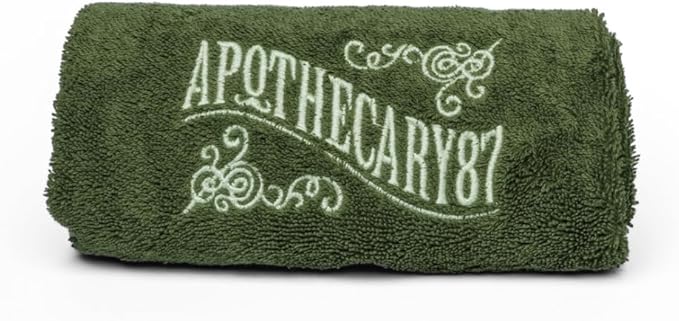 Apothecary 87, Barbers Embroided Shave Towel - 100% Luxury Cotton