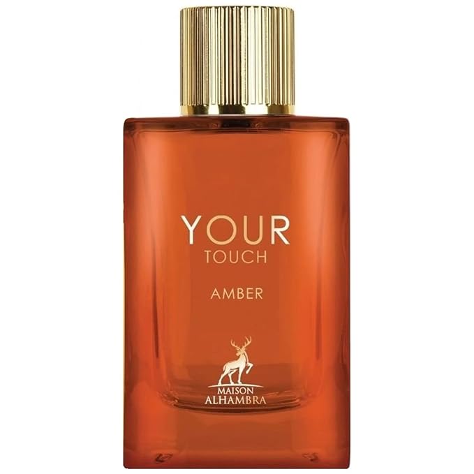 Maison Alhambra Your Touch Amber – Aromatic, Amber, Sweet, Warm – Eau de Parfum Spray Long-Lasting Fragrance for Men, 3.4 Ounce / 100 ml