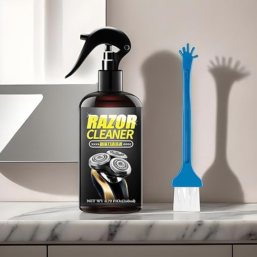 Electric Shaver Cleaner - 260ml Razor Lubricant, Trimmer Cleaning Solution Spray, Quick-Drying Rust Prevention Agent | Odor Eliminating Maintenance Spray for Electric Shavers Beard Trimmers Grooming
