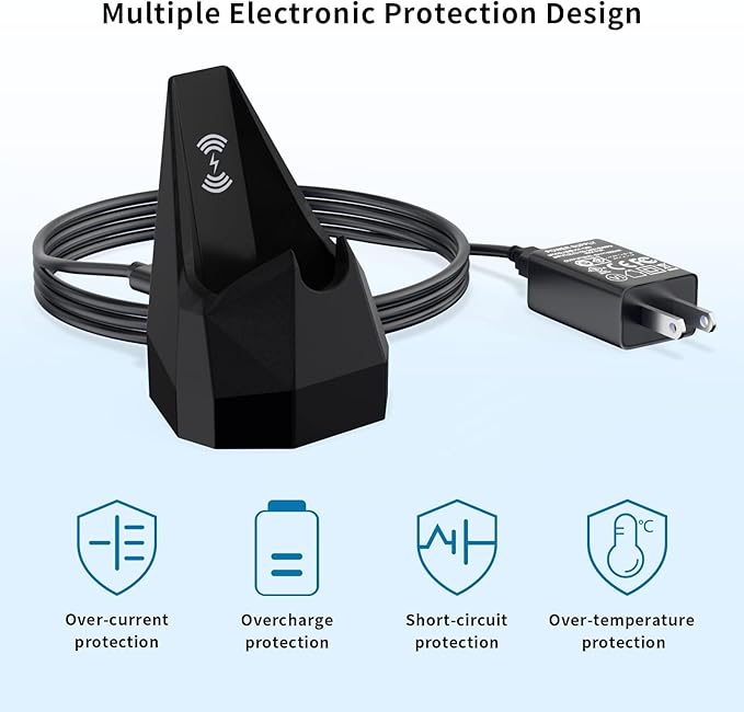 Replacement for MANSCAPED 4.0 Charging Dock with AC Adapter, for MANSCAPED Wireless Charging Dock, Fit for MANSCAPED The Lawn Mower 4.0 Electric Groin Hair Trimmer