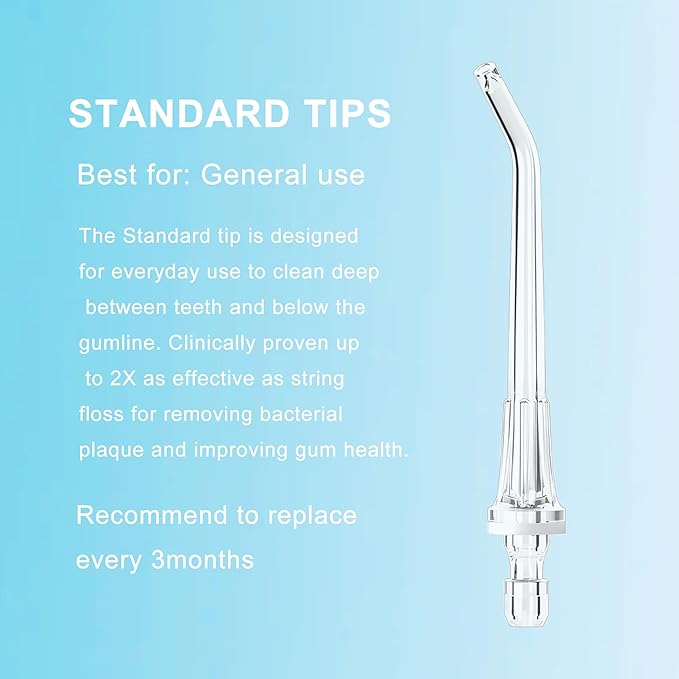 Water Flosser Replacement Heads Compatible with Onlyone FC5090, 7 Pack Classic Jet Tips for Oral Irrigator