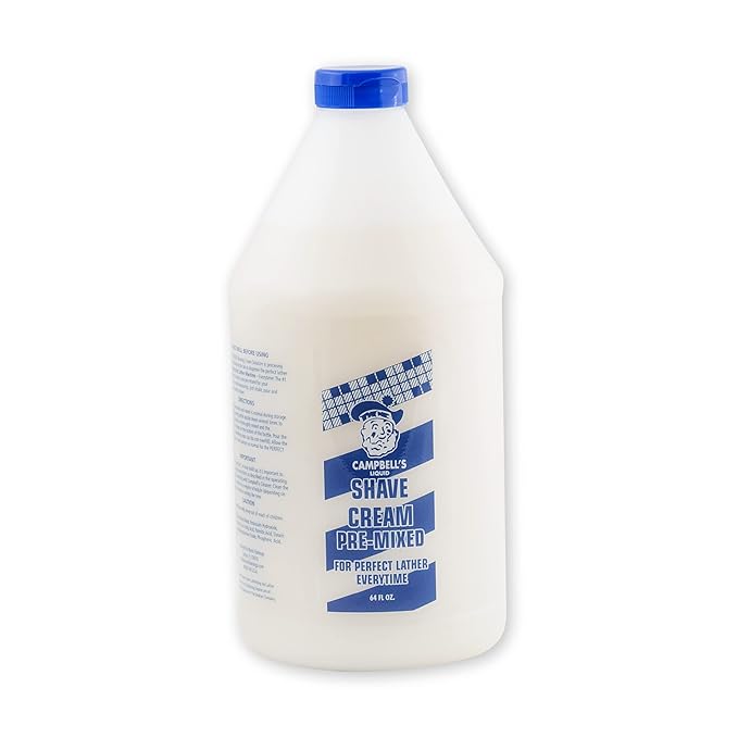 Campbell's Pre-Mixed Shave Cream 64oz/Half Gallon