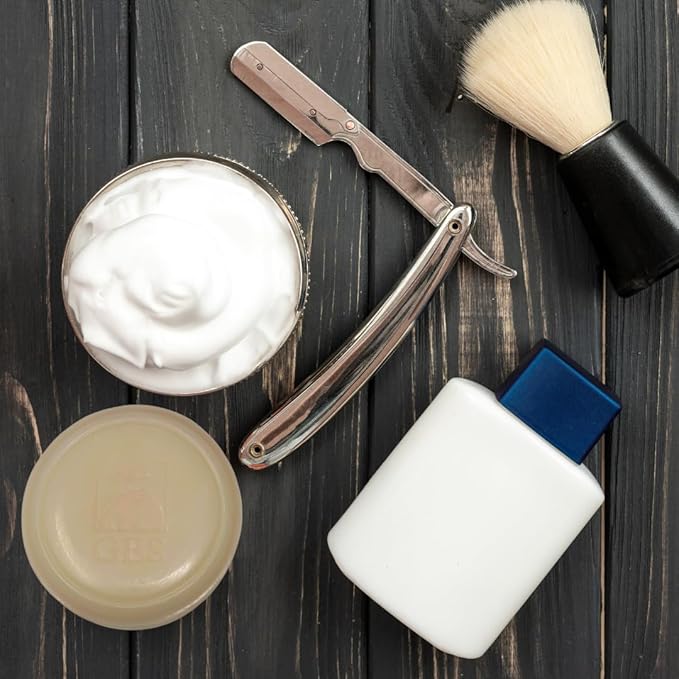 G.B.S Men's Shaving Soap All Natural Enriched with Shea Butter and Glycerin, 3-Ounce Each, Variety Pack Pack of 5