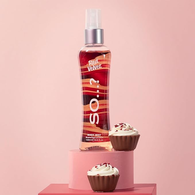 Red Velvet Body Mist by So…? for Women - 3.5 oz Body Mist - Pack of 2