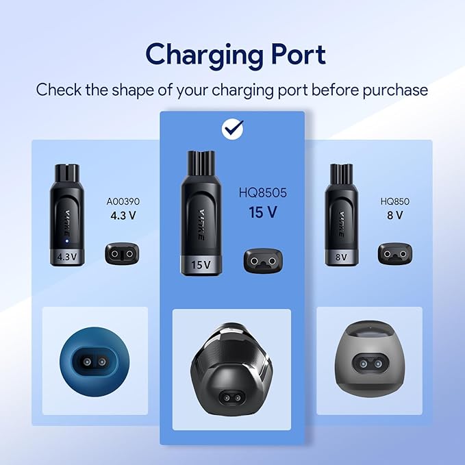 Yinke 15V HQ8505 Type-C Shaver Adapter Charging Converter for Philips Norelco 7700/7500/7400 3500/5300 Series, OneBlade QP6520 QP6530 QP6510, USB-C Shaver Charger Converter without Charger Cord (1 PC)