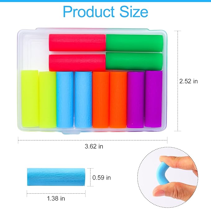 12PCS Aligner Chew, Aligner Trays Chompers for Invisalign, Orthodontic Chompers Retainer Trays Seaters with Travel Carrying Case (Mix Colors)