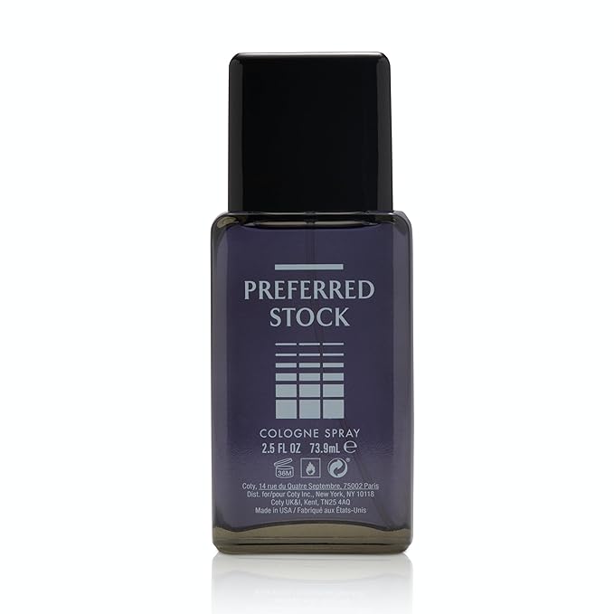 Stetson Preferred Stock - Cologne Spray for Men - Leathery, Woody, and Casual Aroma with Fragrance Notes of Cypress, Balsam Fir, and Sandalwood - 2.5 Fl Oz