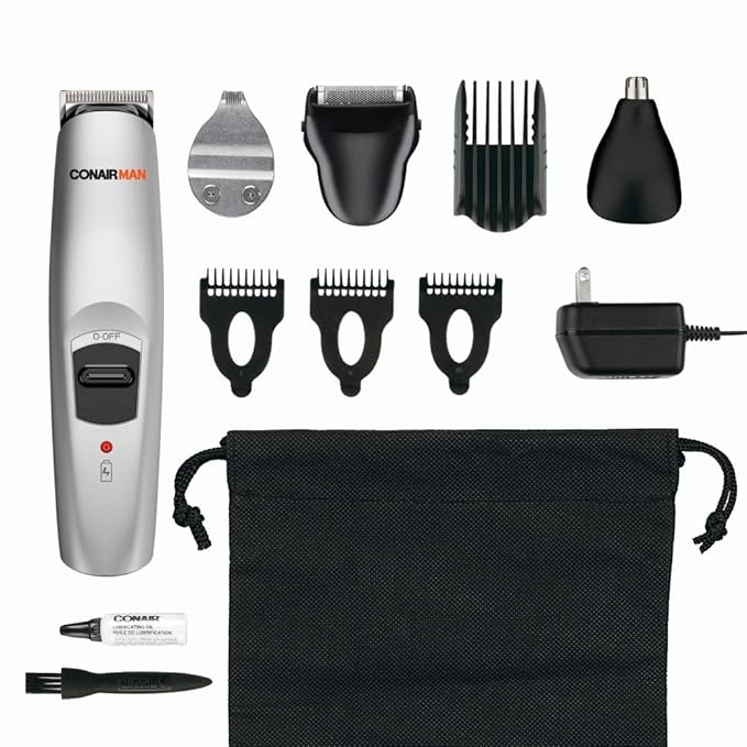 Conair 13-Piece Rechargeable All-In-One Beard & Mustache Trimmer Grooming System
