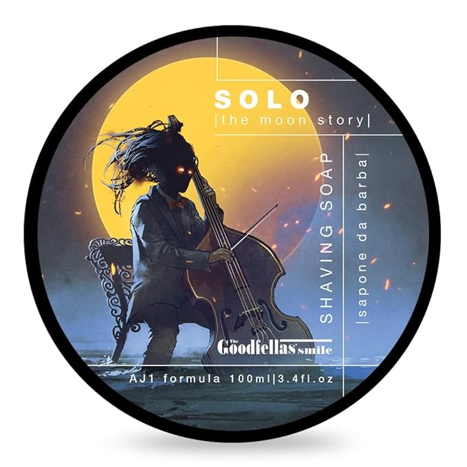 The Goodfellas' smile, SOLO (Sandalwood & Orange) Shave Soap and Afltershave Splash Bundle, Made in Italy