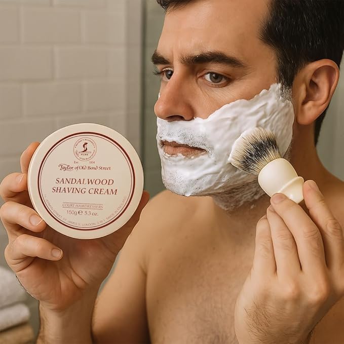 Taylor of Old Bond Street Sandalwood Shaving Cream Bowl, 5.3-Ounce