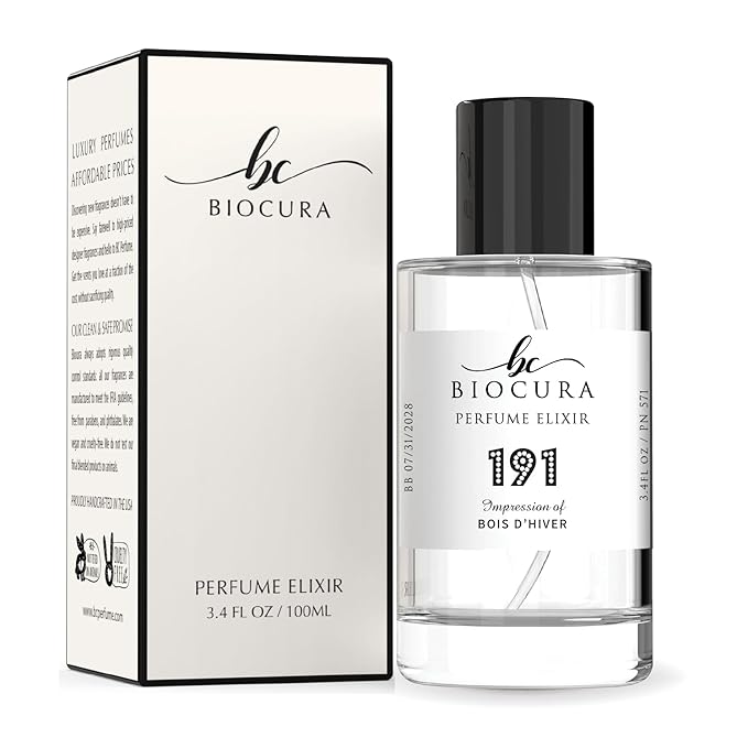 BC Perfume 191 Inspired by Bois D'hiver For Women & Men Replica Fragrance Dupes Eau de Parfum Spray Bottle 3.4 Fl Oz/100ml-X1