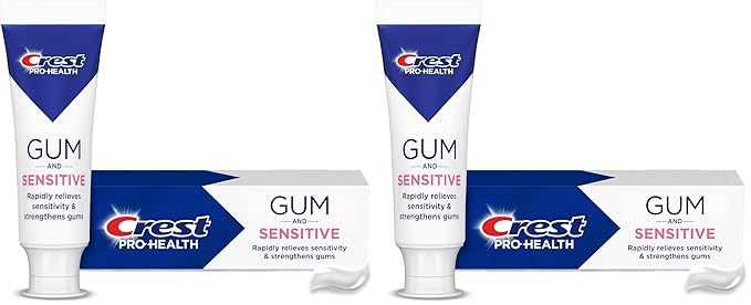 Crest Pro-Health Toothpaste, Sensitive and Gum | All Day Protection | 4.8 oz | Pack of 2 | Clinically Proven