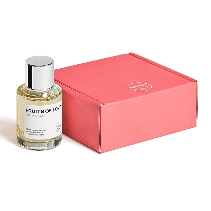 Dossier Fruits of Love - Eau de Parfum for Women - 50ml / 1.7oz - Sweet Fruity Floral Scent with Notes of Blackcurrant, Rose & Vanilla - Clean, Vegan, Long-Lasting Perfume
