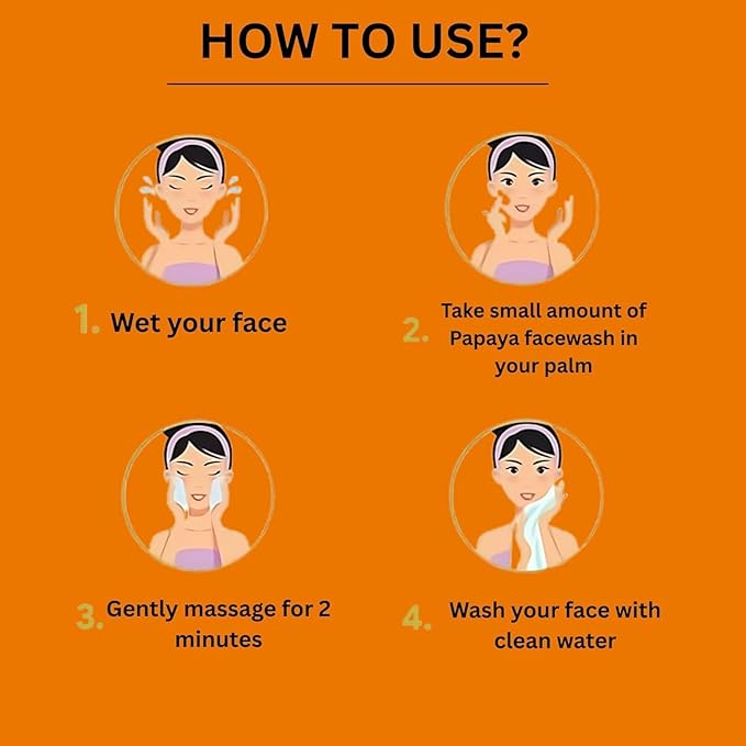 MACARIA Miracle Beauty Papaya Daily Routine face wash Cleanser for Acne for men