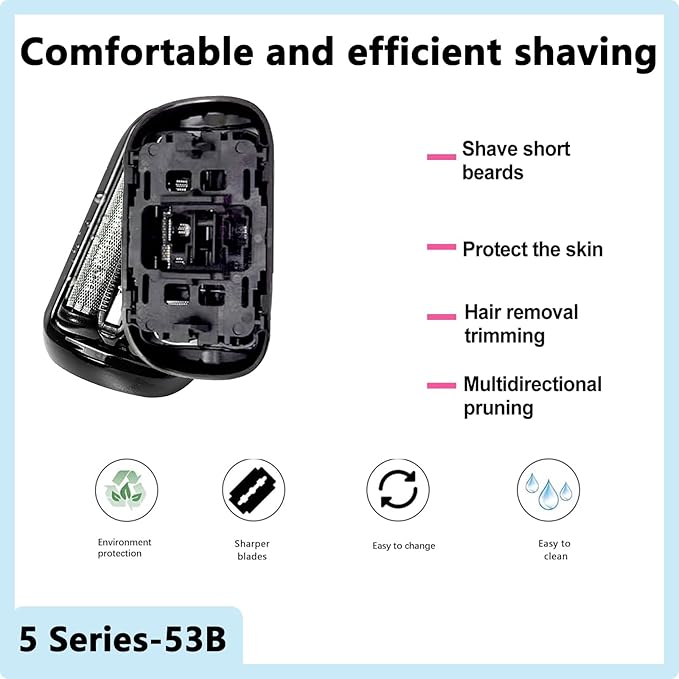 [1 Pack]Series 5 Series 6 53B Shaver Replacement Head Compatible with New Gens S5 S6 Razors,for S5 Replacement Heads 5050cs,6072cc,6090cc,6020s,6040c,5035s,5020s Etc Model