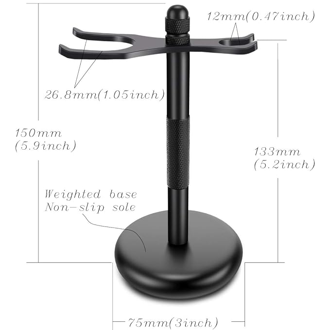 SANWA Deluxe Shaving Kit for Men,Includes Safety Razor,Shaving Stand,Shaving Brush and Stainless Steel Shave Soap Bowl,Begin Quality Shave at Home