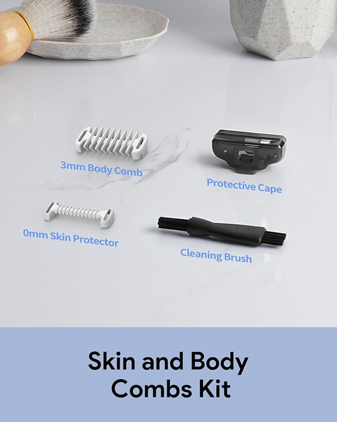 Guard Combs -Skin Protector & 3mm Body Comb Set Compatible for O Blade QP2724, QP2834, QP25XX, QP26XX, QP65XX QP66XX Pro Series, Blade Attachments Guide Accessory, 2 PC