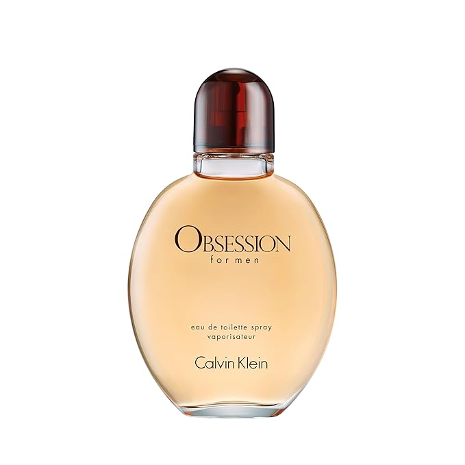 Calvin Klein Obsession for Men Eau de Toilette – Ambery Men's Cologne – With Notes of Bergamot, Mandarin, Lavender & Musk – Long Lasting Fragrance