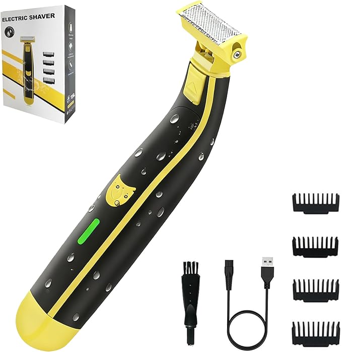 Wet and Dry Electric Shaver Cleaner, Electric Razor for Men, Rechargeable Wet & Dry Shaver, Non-Slip, Durable, Fast Shaving (1PC)-Model #12