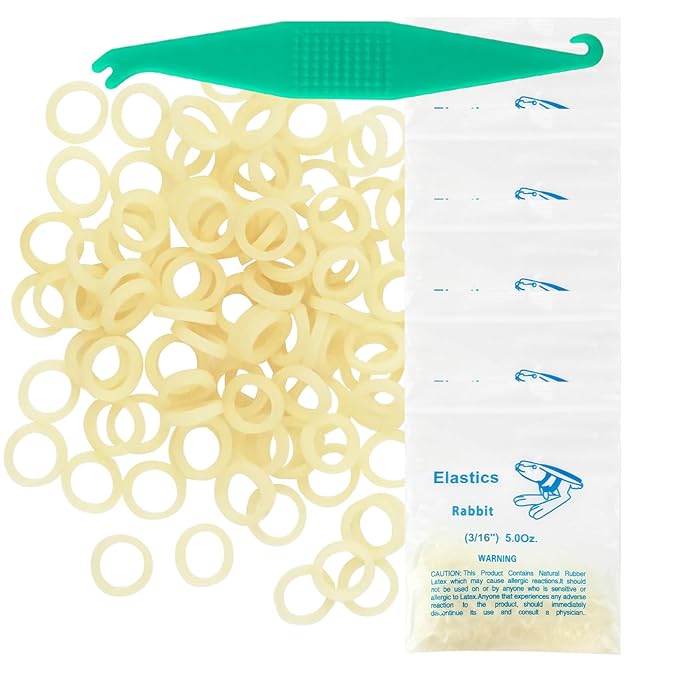 Orthodontic Rubber Bands for Braces 3/16'' Medium 5 oz, 500 Pcs Dental Intraoral Elastic Bands