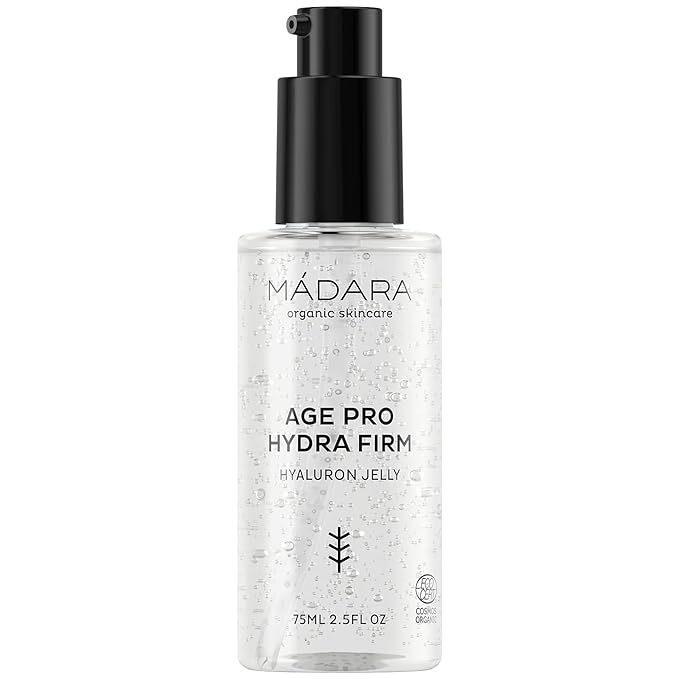 Madara Hyaluronic Acid serum - Hyaluronic Acid Moisturizer for Face, Men & Women, Oil‑Free Plumping Gel in Jelly form 75ml, Botanical Actives to Hydrate, Smooth and Firm Mature, Dehydrated Skin