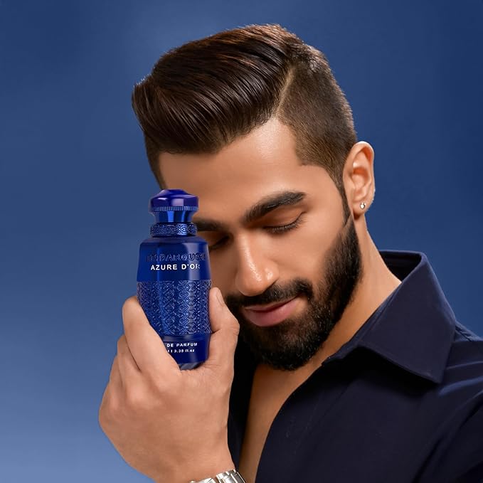 EMBAROUGE AZURE D'OR Men's Eau de Parfum 100 ml | Perfume for Men