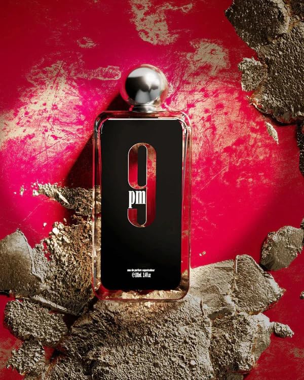 9PM Eau de Parfum for Men Spray, Long Lasting Cinnamon 3.4 Oz