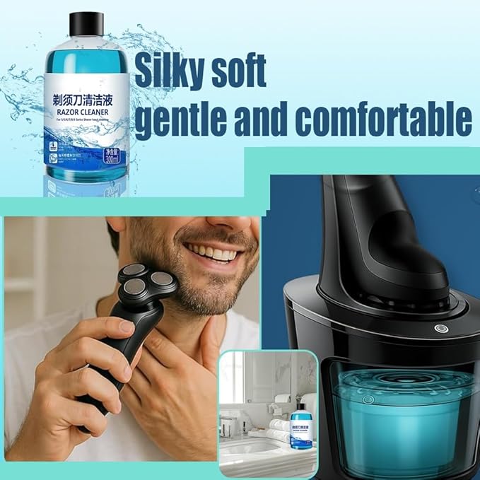 300ml Shaving Head Cleaner Refill Liquid Compatible For Philips(Series 3/5/7/9000) ，Quick Clean Cartridges – Replacement For Cleaning Cartridges (JC301 /JC302/CC13/CC16/HQ200) For Shaver Station(2PCS)