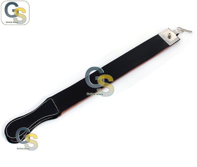 G.S CLASSIC SHAVE STRAIGHT RAZOR AND LEATHER STROP STRAP