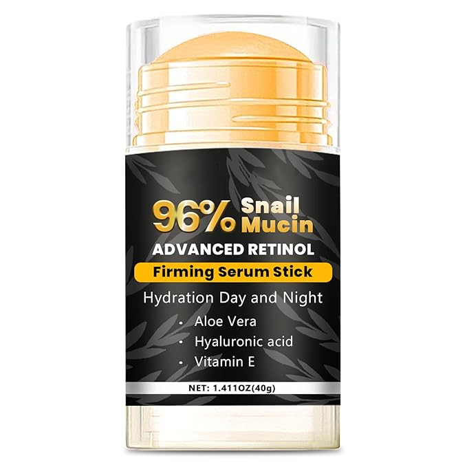 Hydrating Face Balm Stick with 96% Snail Mucin, Retinol and Aloe Vera Multi Balm Stick Moisturizer for Day & Night Hydrating Lifting & Firming Anti Aging for All Skin Types 1.41 Fl Oz