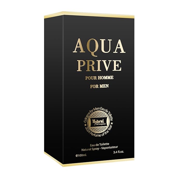 Hybrid & Company Aqua Pour Homme For Men Eau De Parfum Vaporisateur Natural Spray 3.4 Fl Oz