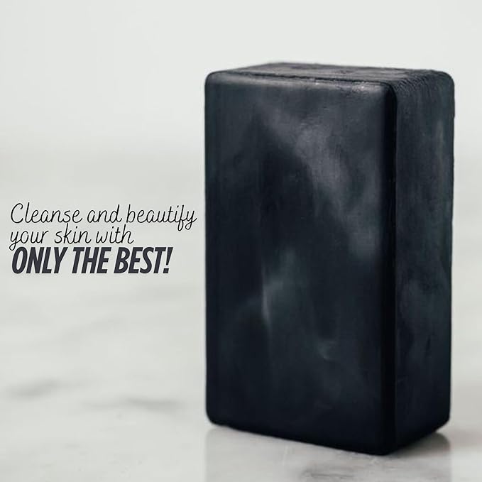Organics Charcoal Cleansing Soap by Schizandu, Organic Herbal Skin Detox with Activated Charcoal, 4 oz, Moisturizing, Nourishing Beauty Bar