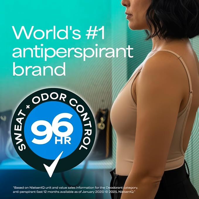 Degree Clinical Protection Antiperspirant Deodorant 72-Hour Sweat & Odor Protection Shower Clean Antiperspirant for Women 1.7 oz