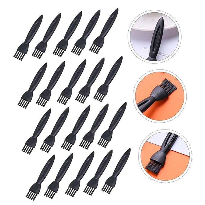 100pcs Razor Cleaning Brush Small Brush for Electric Shaver and Grooming Kit Nonslip Handle for Comfortable to Hold and Hard Reach Areas for Travel and Barber Use