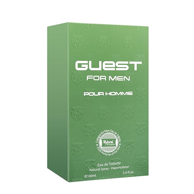 Hybrid & Company Guest For Men Pour Homme Eau De Toilette Vaporisateur Natural Spray 3.4 Fl Oz