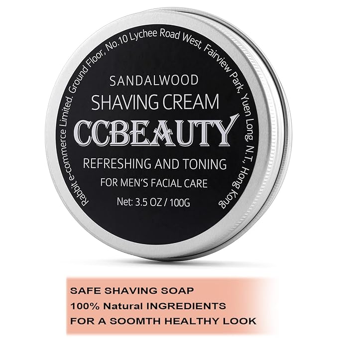CCbeauty Mens Shaving Brush and Bowl Set, 4 in 1 Badger Shave Brushes Kit with Stainless Steel Bowl & Soap Mug, Safety Razor Stand, Birthday Boyfriend Dad Gifts Set for Men, Shaving Cream 3.5Oz