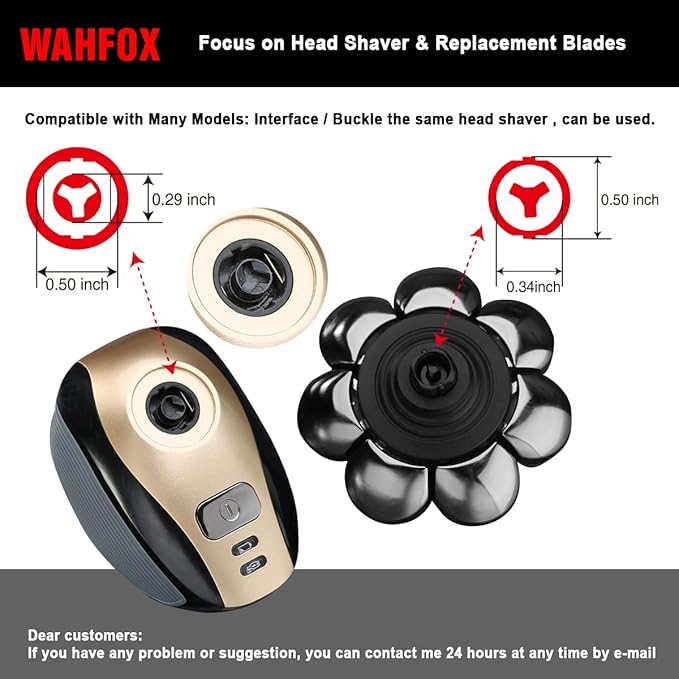 8 Blades Head Shaver Replacement Heads for Many Main Brands Electric Shaver Razor Bald Men