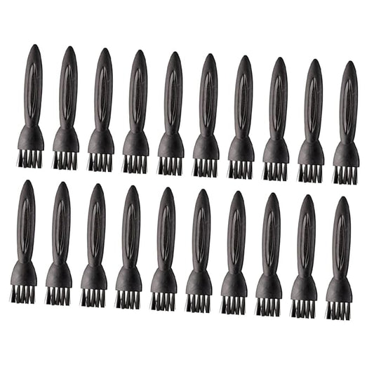 100pcs Razor Cleaning Brush Small Brush for Electric Shaver and Grooming Kit Nonslip Handle for Comfortable to Hold and Hard Reach Areas for Travel and Barber Use