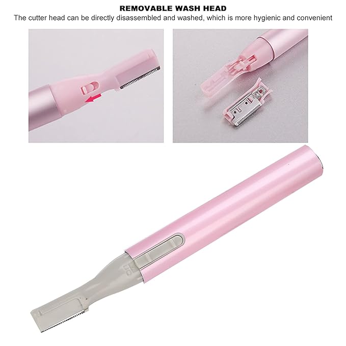 Electric Eyebrow Trimmer , Portable Electric Eyebrow Razors , Painless Face Hair Removal Tool , Electric Eyebrow shaver for Women for Eyebrows , Neckline , Nose , Ears , moment and Painless Hair Removal