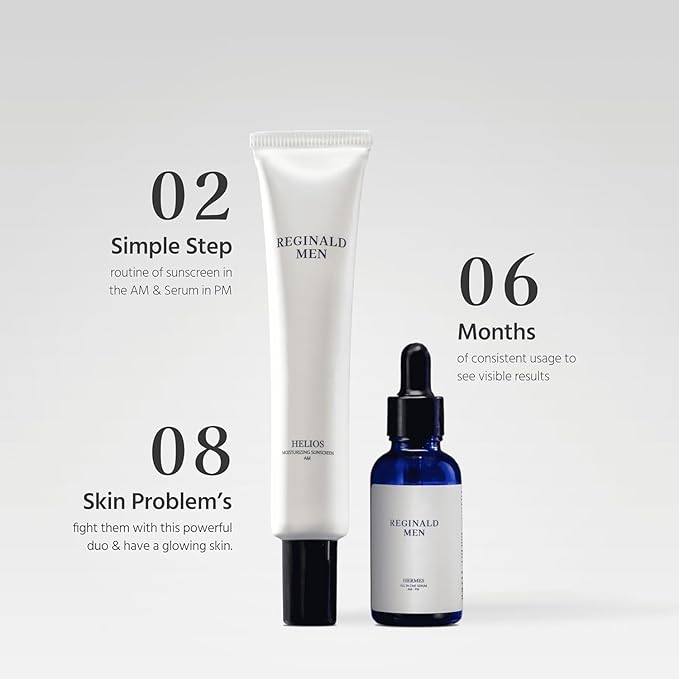 De-Tan Duo | Men's Sunscreen SPF 50 PA++++ & All-in-One Serum Combo | Protects & Repairs Skin | Fights Tanning, Pigmentation & Sun Damage | Daily Face Care for Hydrated & Even-Toned Skin