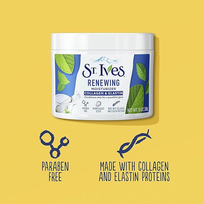 St. Ives Renewing Collagen & Elastin Moisturizer, 10 oz (Pack of 2)