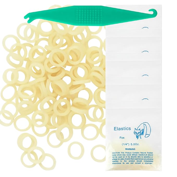 Orthodontic Rubber Bands for Braces 1/4'' Medium 5 oz, 500 Pcs Dental Intraoral Elastic Bands