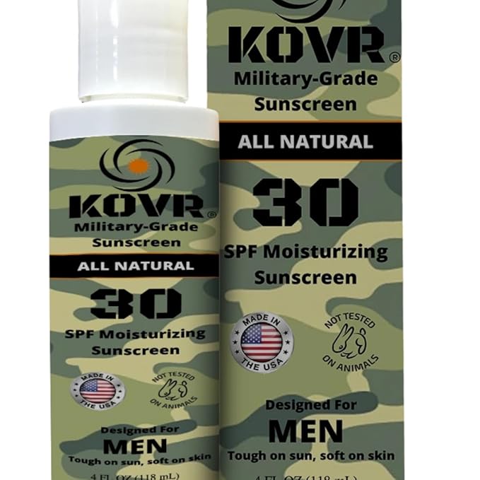 Kovr Sunscreen SPF30 Face & Body Mineral Sunscreen Combo Pack for Men and Women | Reef Friendly, Scent Free, Water Resistant Moisturing Sunblock