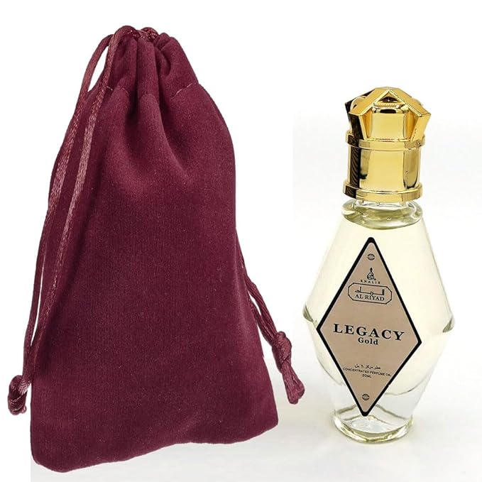 Maison d'Orient LEGACY GOLD 20 mL Perfume Roll On, Alcohol-Free, Arab Perfumes. AL RIYAD Fragrance Oil Roll On Perfume (Perfumes Arabes) - Vanilla Roll On Perfume