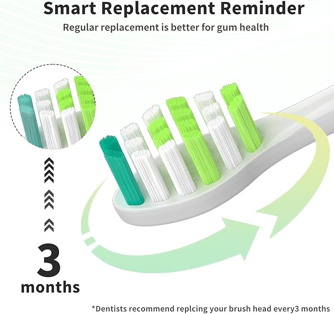 Replacement Toothbrush Heads for Philips Sonicare Replacement Heads, Replacement Brush Head Compatible with Phillips Sonicare Electric Toothbrush, Dupont bristles,10 Pack