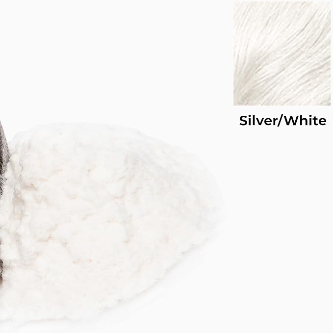 Caboki Hair Building Fiber + Built-in Spray Applicator (30-50 Days Supply). Silver/White