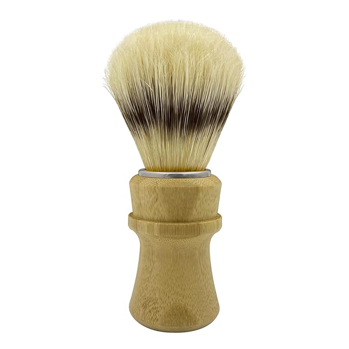 Hand Crafted Pure Boar Bristle Shaving Brush for Wet Shave, Comfortable Bamboo Handle, Shaving Brushes for Men,Soft Bristle, Best Gift for Bearded Man